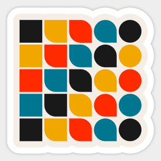 Bauhaus Inspired Pattern Sticker